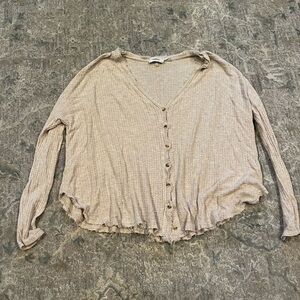 Out front under cream long sleeve